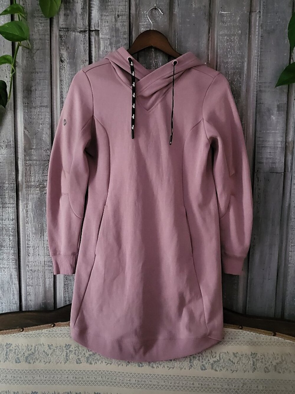 Pink Mauve Hoodie Sweatshirt Small S